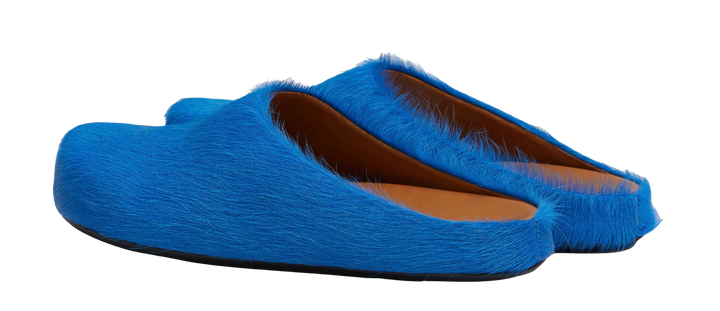 Marni 'Iris Blue' Sabot Slippers