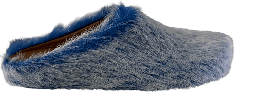 Marni 'Frosted Blue' Sabot Slippers