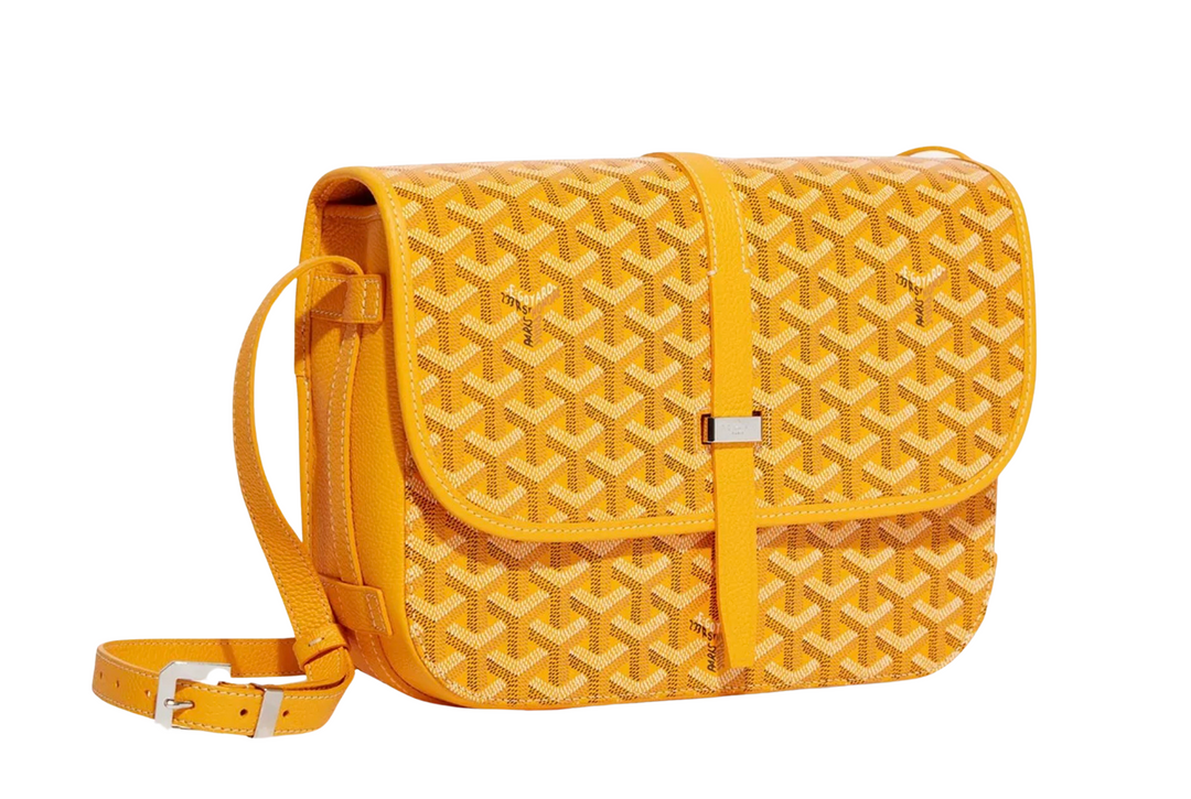 Goyard 'Yellow' Belvedere MM Bag