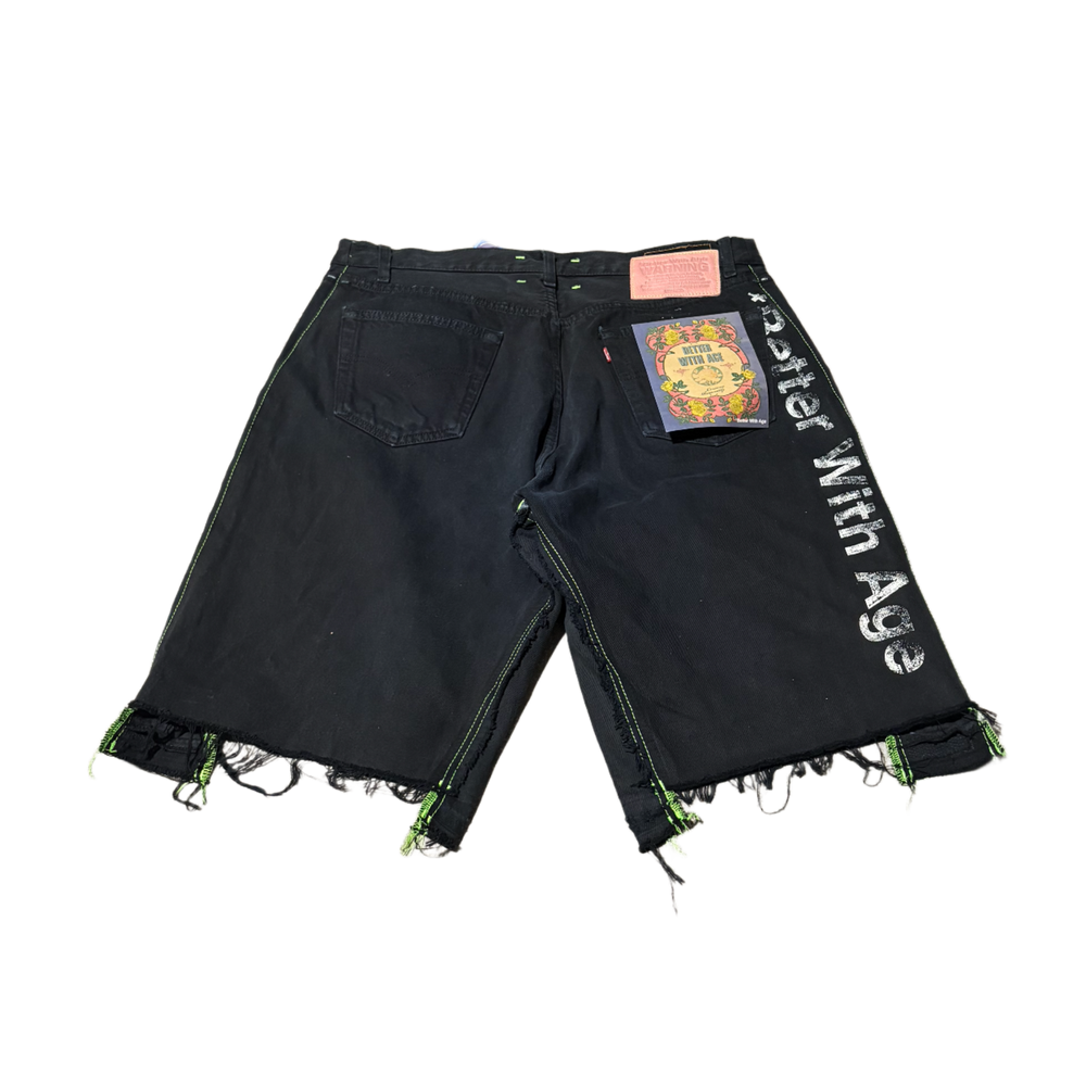 Better With Age 'Black' Triple Wide Jean Shorts