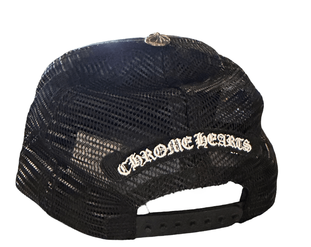 Chrome Hearts Matty Boy 'Silver Chomper' Leather Patch Hat