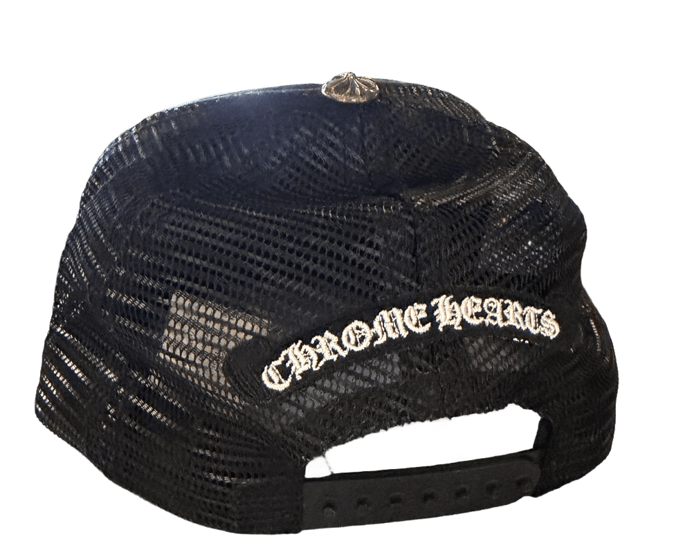Chrome Hearts Matty Boy 'Silver Chomper' Leather Patch Hat