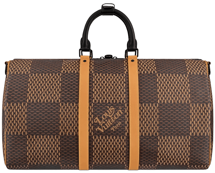 Louis Vuitton x Nigo Keepall Bandouliere Damier Ebene Giant 50 Brown