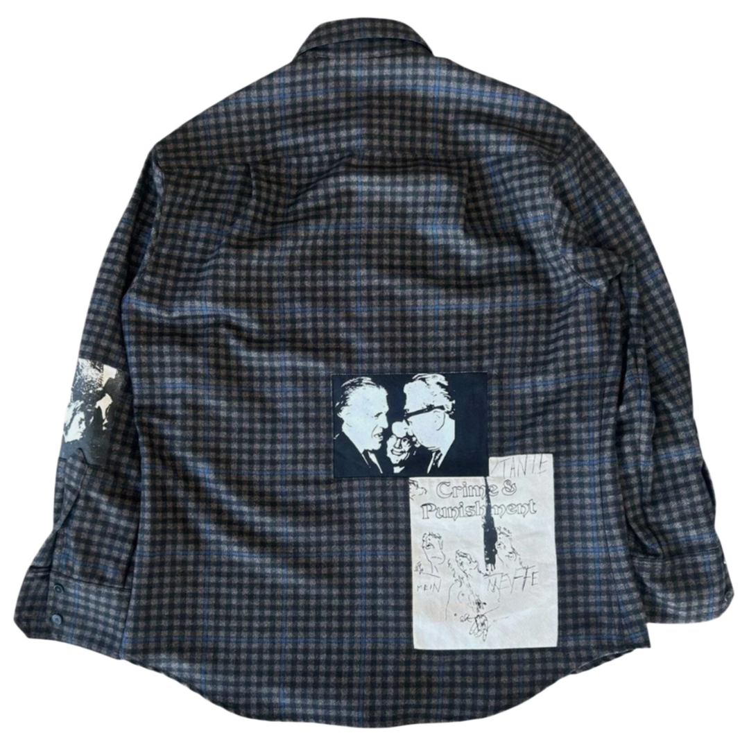 Enfants Riches Déprimés 'Plaid Assemblage Flannel Button Up Shirt