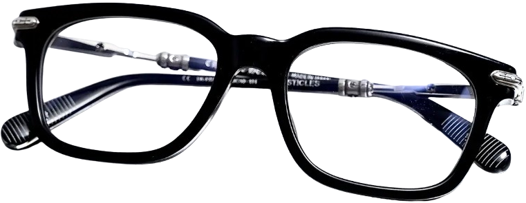 Chrome Hearts 'Tresticles' Black/Silver Sunglasses
