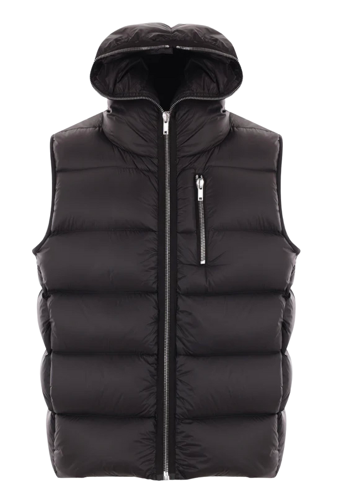 Rick Owens DRKSHDW 'Black' Sealed Puffer Vest Jacket