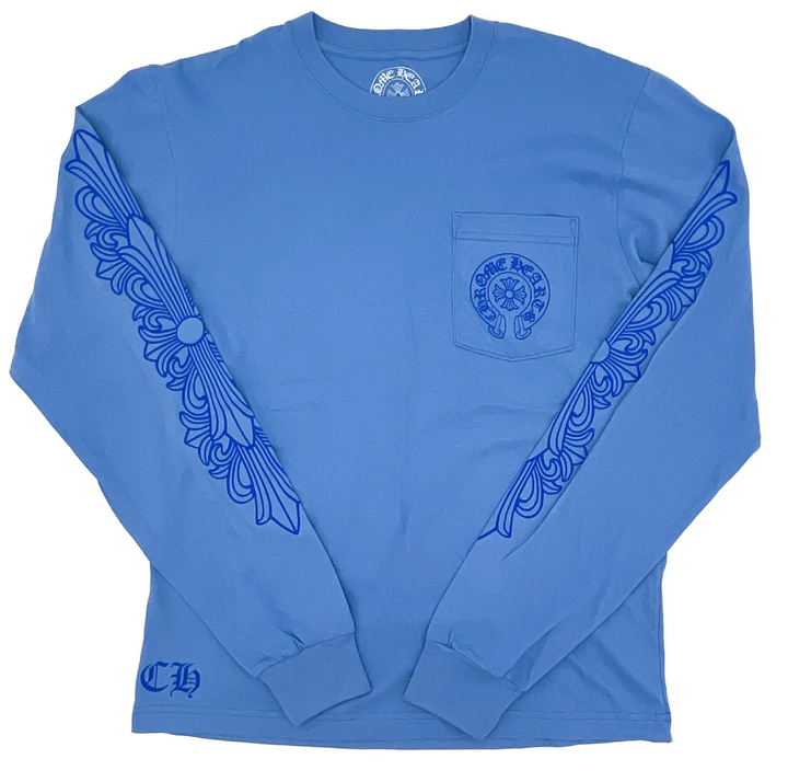 Chrome Hearts 'Miami' Blue Longsleeve Tee