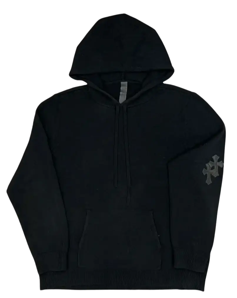 +CHROME HEARTS+ カシミア パーカー フーディー CASHMERE HOODIE 関税込 CHROME HEARTS HORSE SHOE FLORAL ZIP UP HOODIE (CHROME