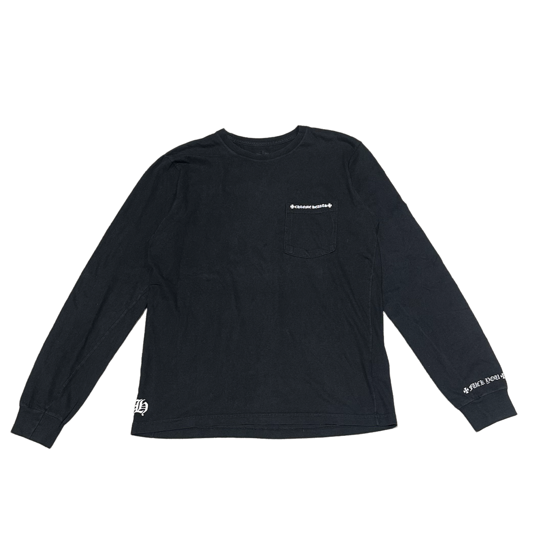 Chrome Hearts 'Black' Vintage Hollywood Longsleeve Tee