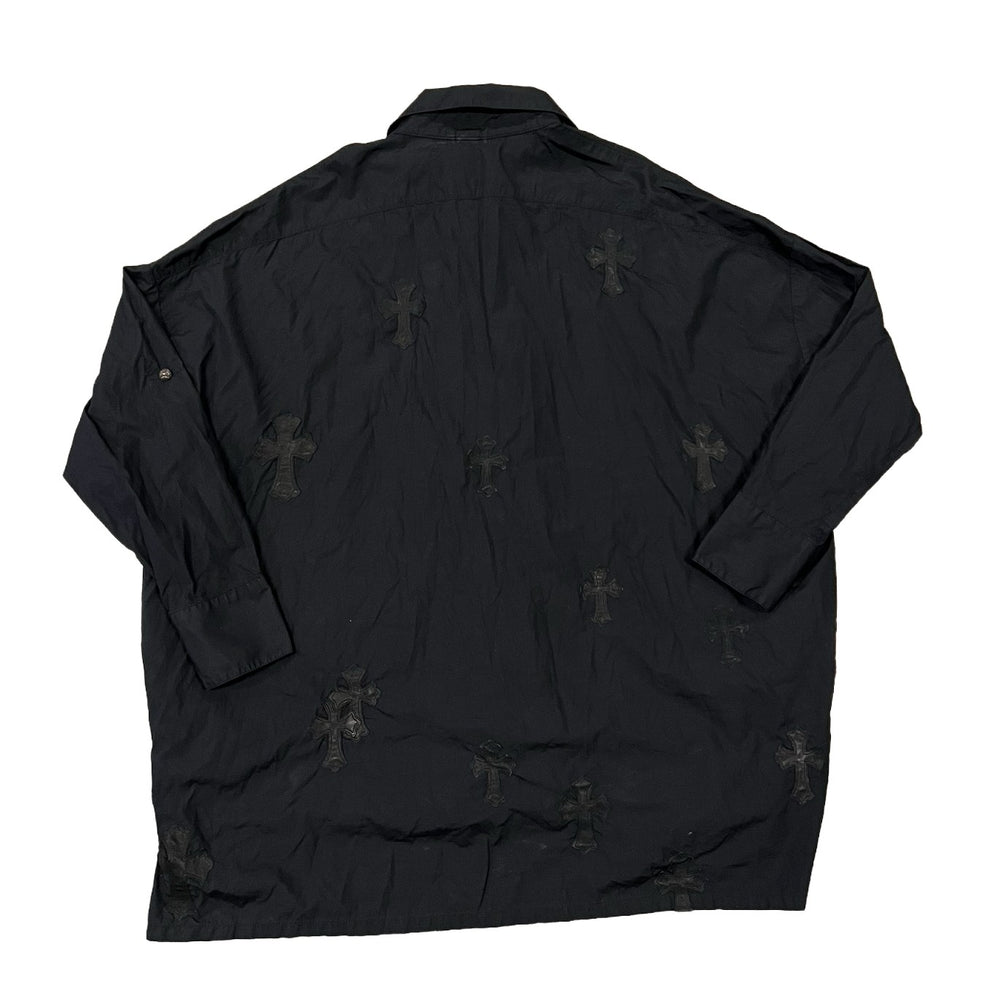 Chrome Hearts '21 Patch' Black Dress Shirt
