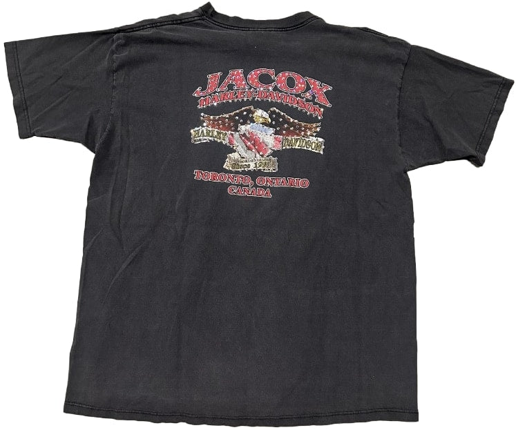 Harley Davidson 'Jacox' Rhinestone Vintage Tee