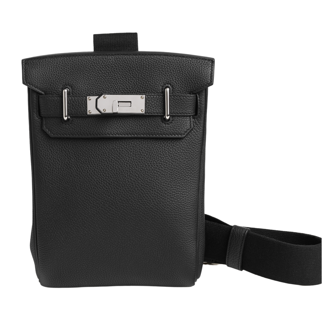 Hermés Hac a Dos 'Noir' Togo Leather PM Backpack