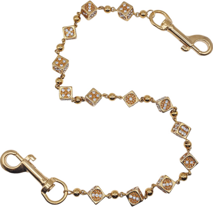 Starchain World 'Gold' 26.5in Dice Wallet Chain