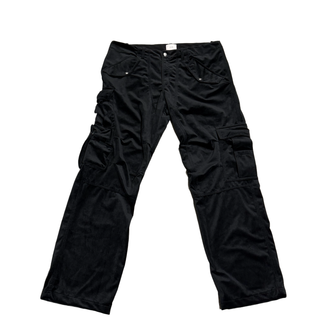 Rhude 'Black' Velvet Cargo Pants