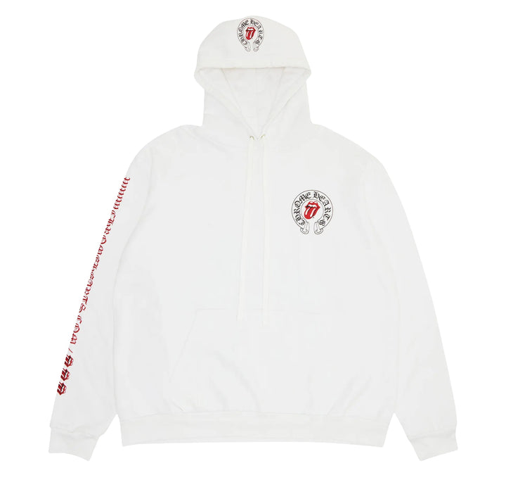Chrome Hearts 'Rolling Stones' White Hoodie