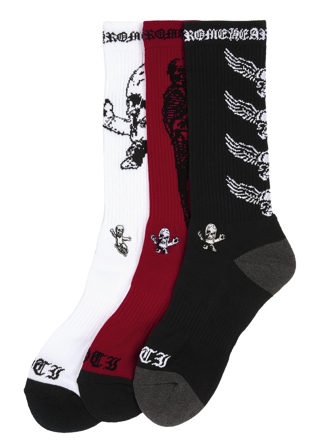 Chrome Hearts 'Red/White/Black' Foti Socks