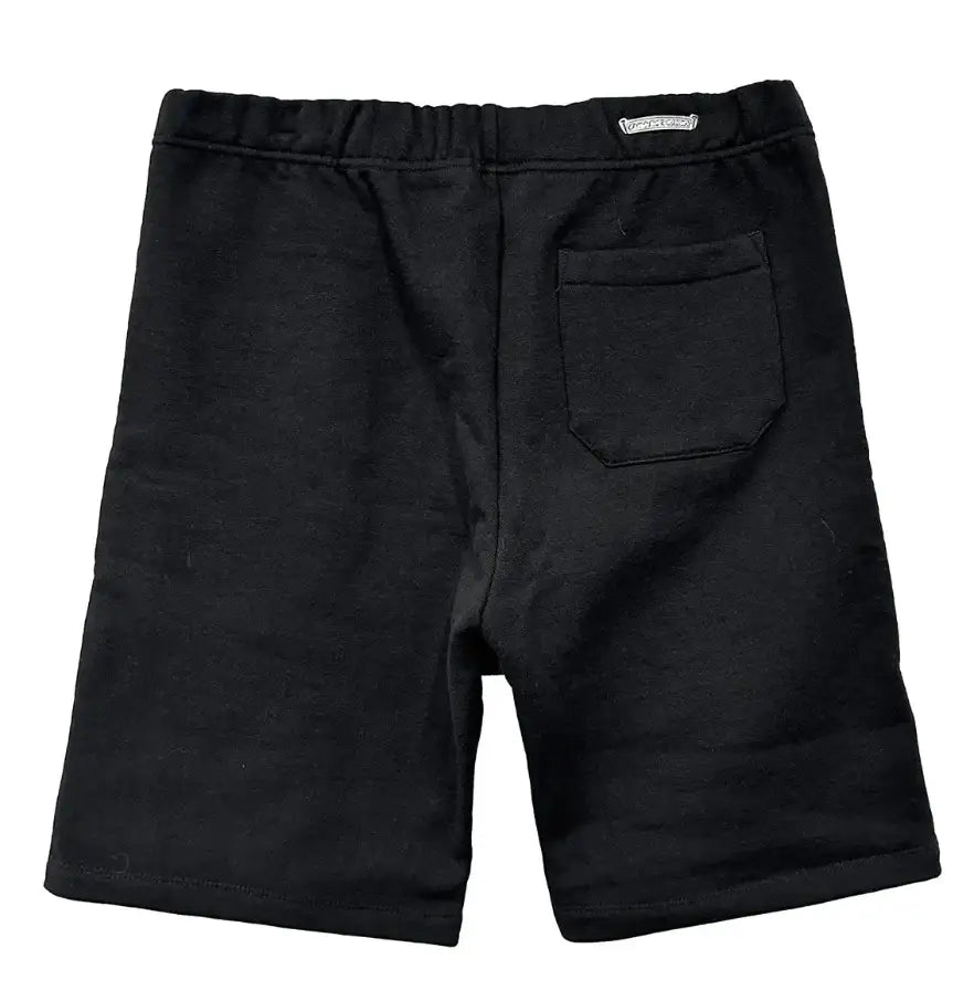 Chrome Hearts 'Triple Cross' Embroidered Black Sweat Shorts