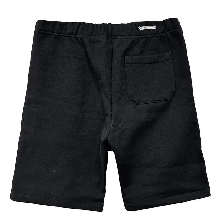 Chrome Hearts 'Triple Cross' Embroidered Black Sweat Shorts