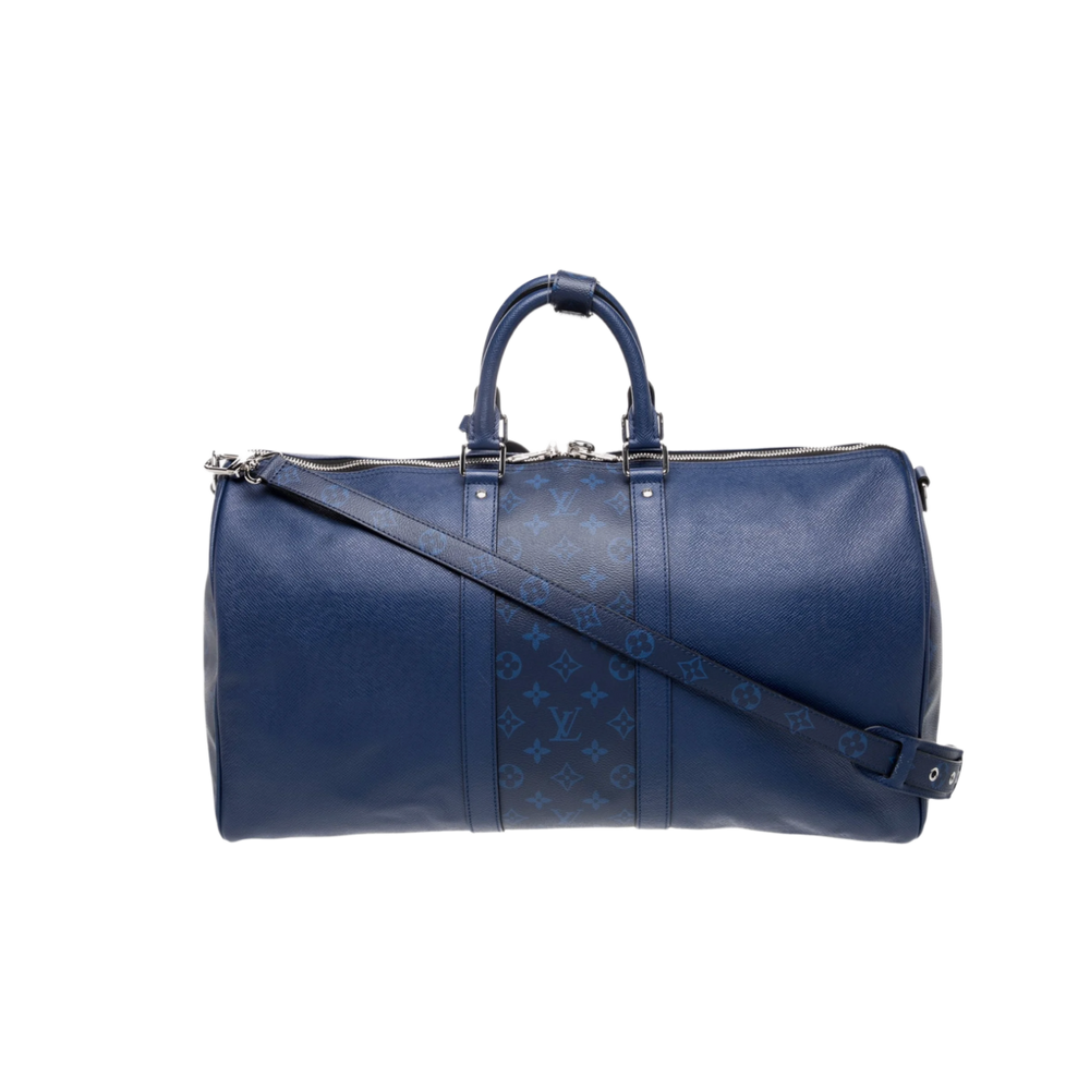Louis Vuitton 'Blue' Monogram Keepall 50 Duffle