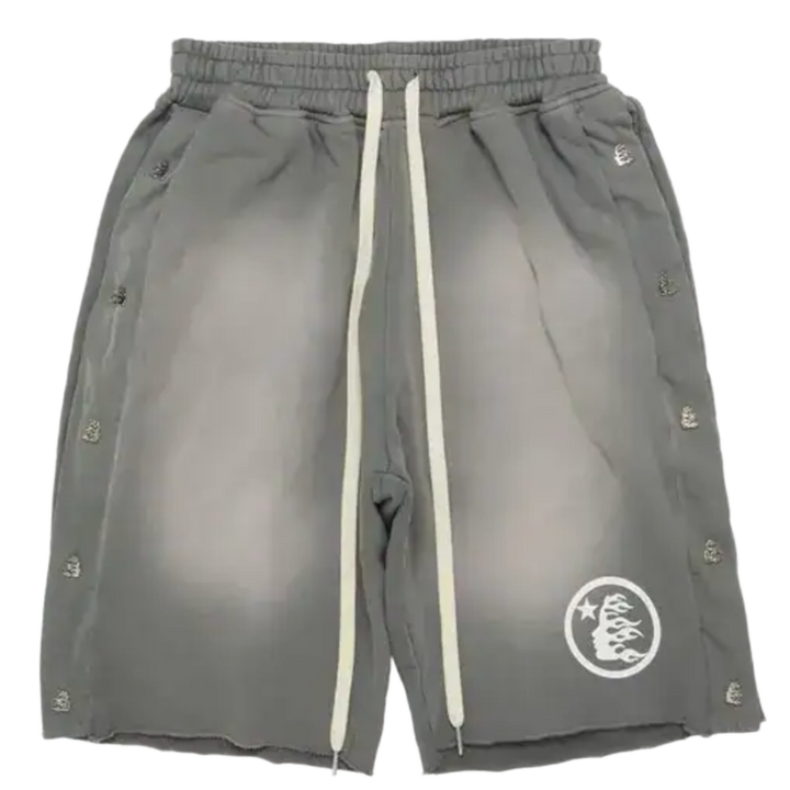 Hellstar Grey Snap Shorts