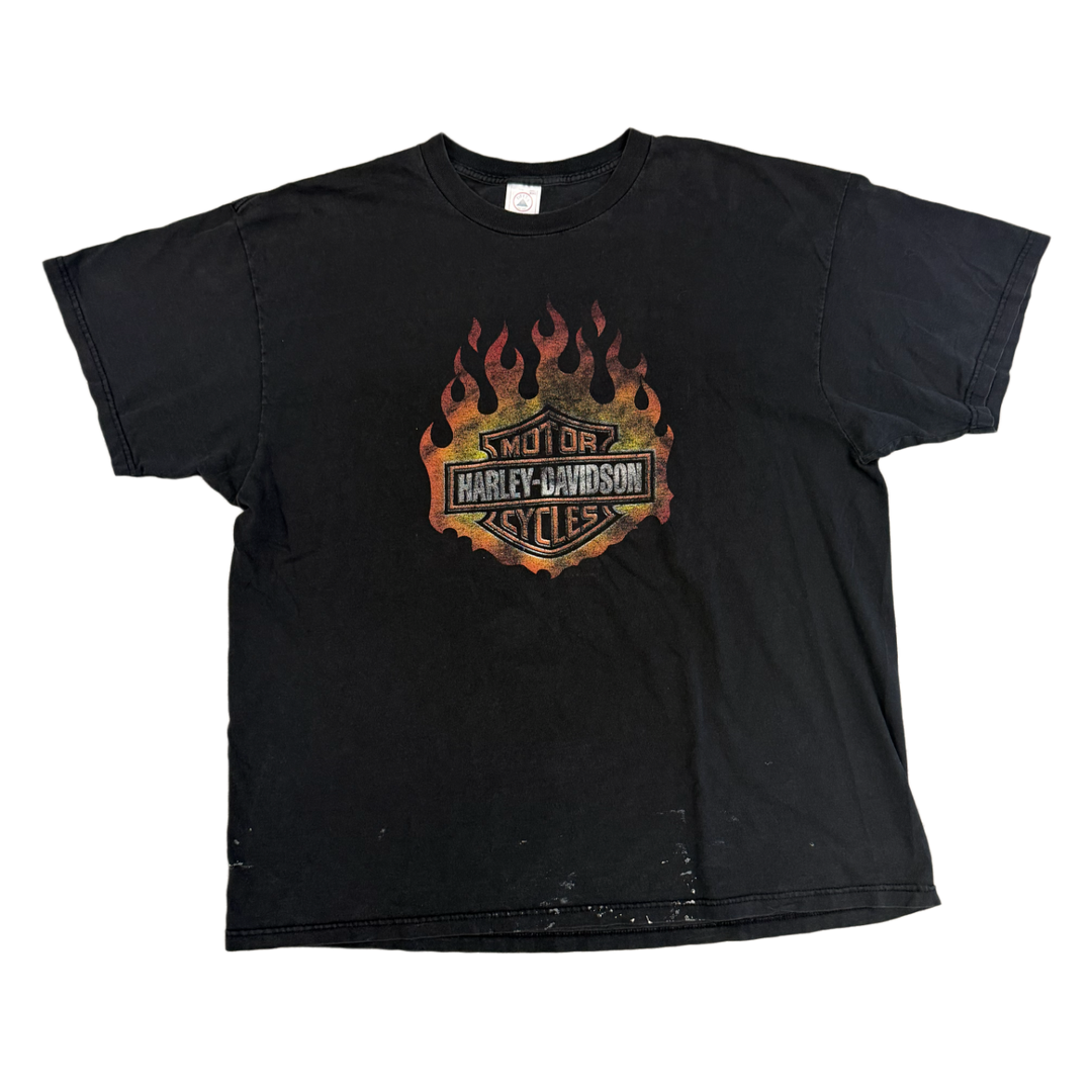 Harley Davidson 'Faded Flame' Vintage Tee