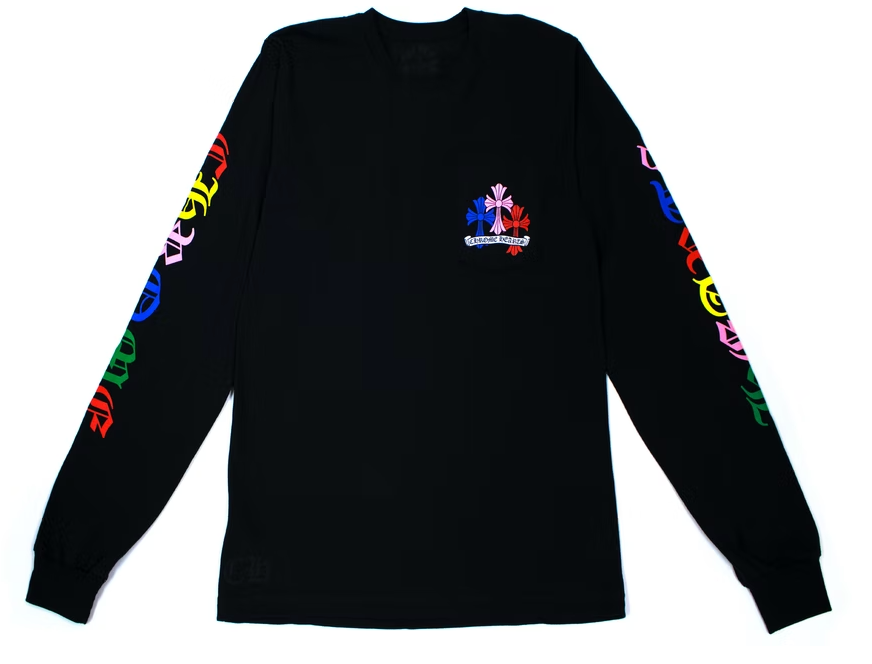 Chrome Hearts 'Multi Color' Cross Cemetery Black Longsleeve