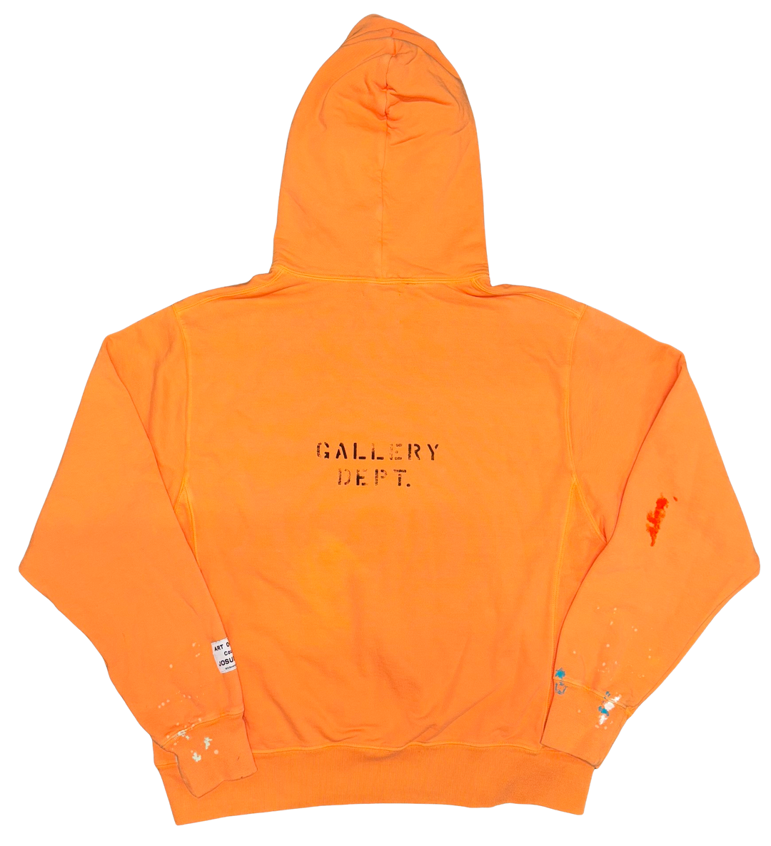 Gallery Dept 'Orange' Painted Logo Hoodie