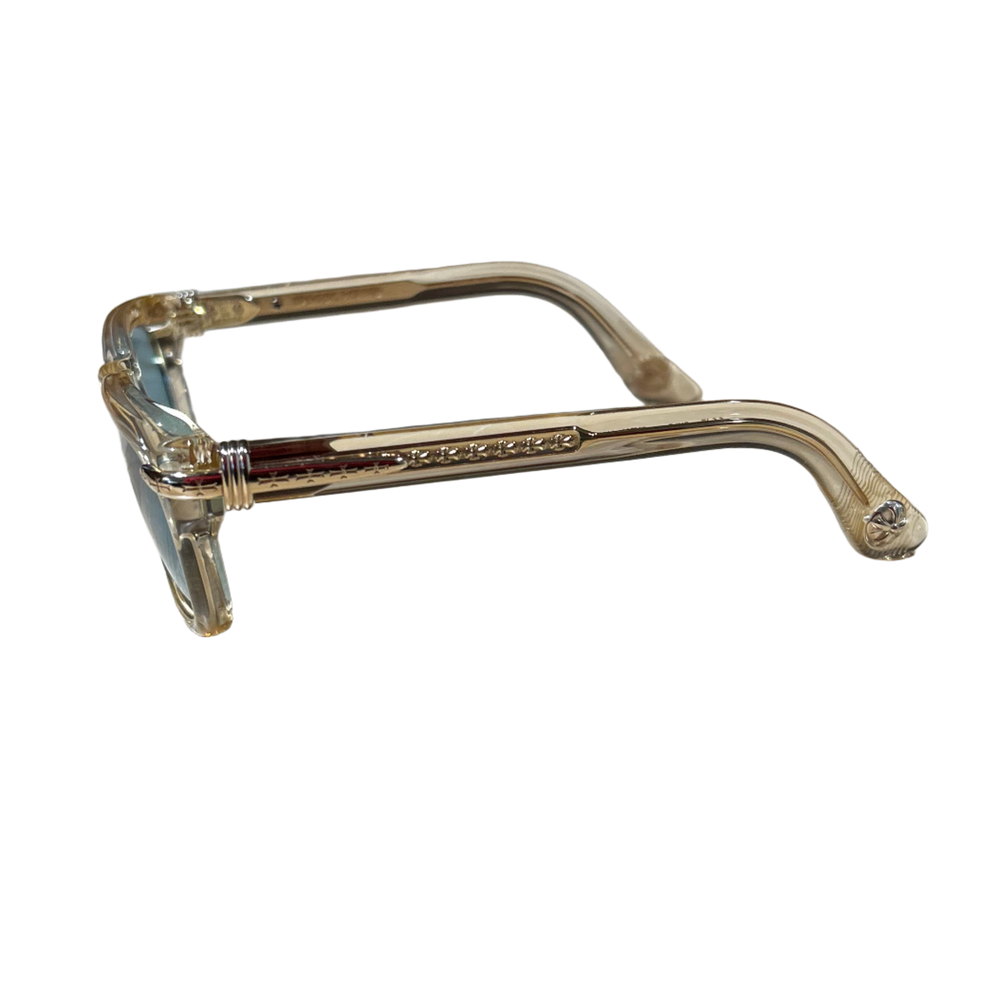 Chrome Hearts 'Trypoleagain' Blue Tint Chai Glasses