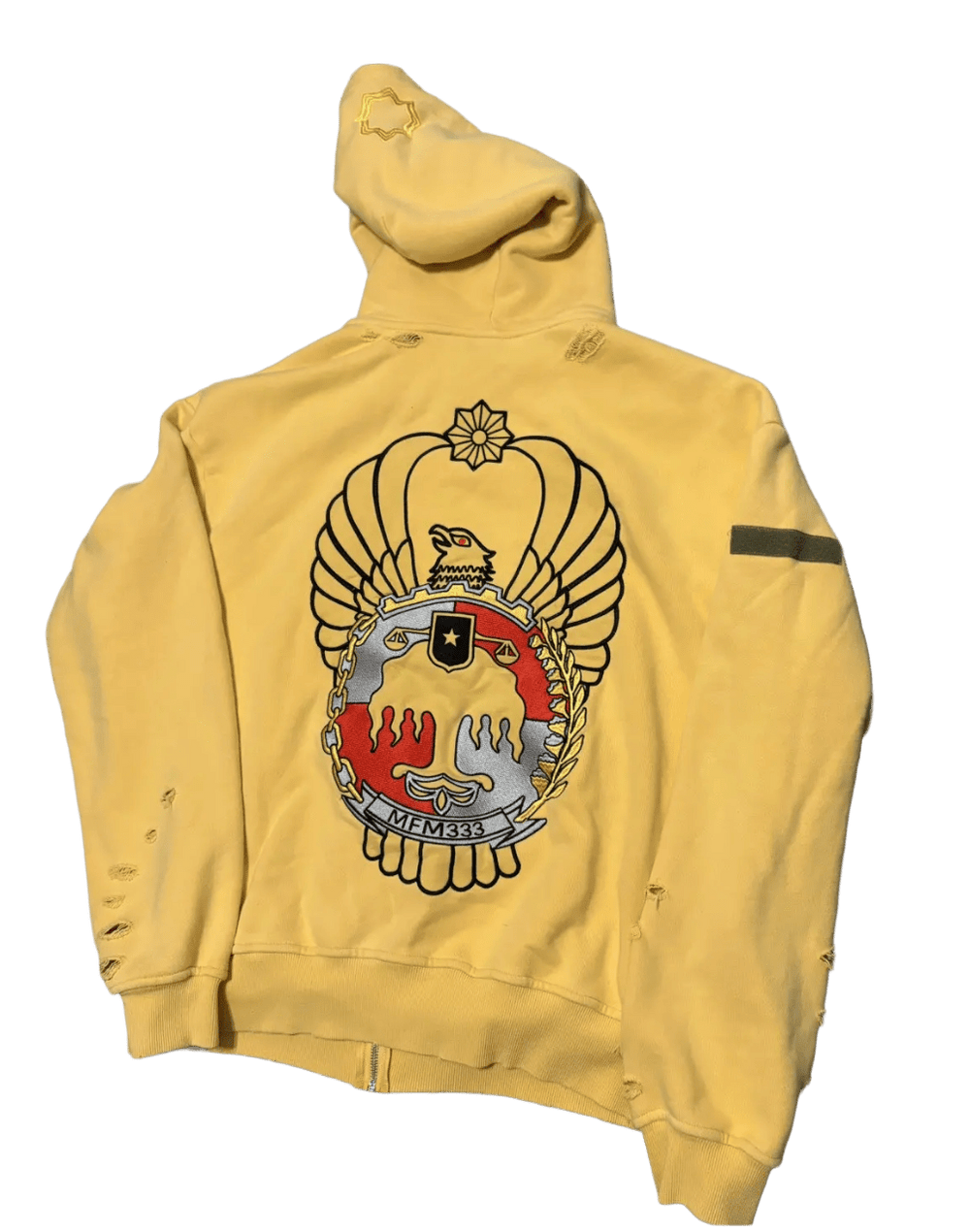 Murd333r.fm 'Special Ops Yellow' Zip Up Hoodie