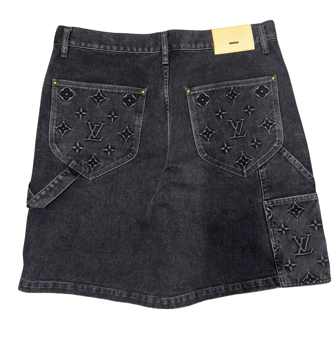 Louis Vuitton 'Black' Carpenter Denim Shorts