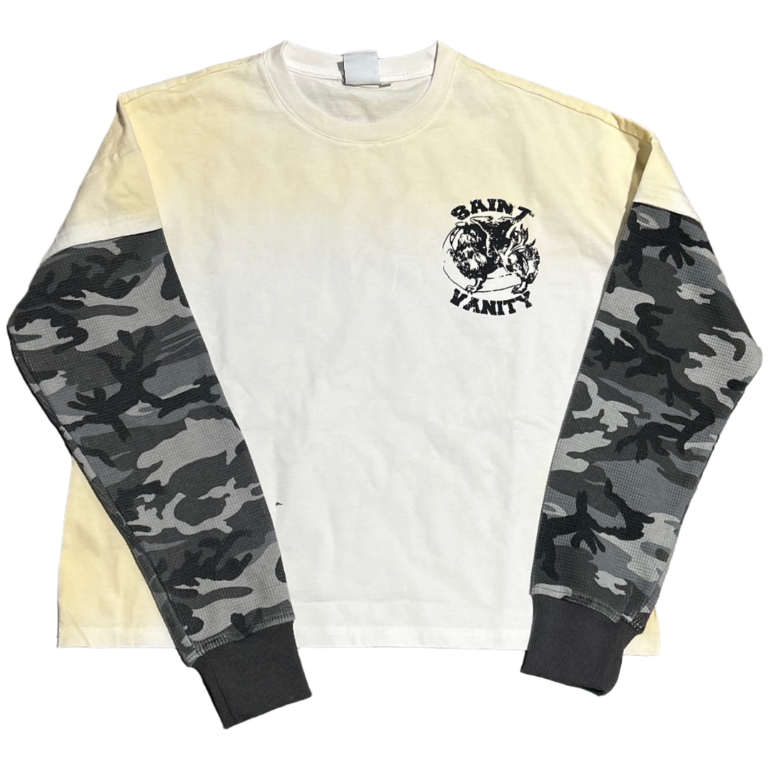 Saint Vanity 'Grey Camo' Griffin Thermal Longsleeve