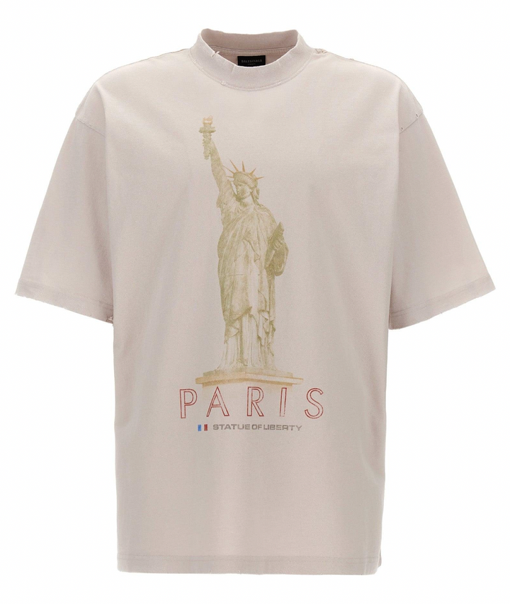 Balenciaga 'Paris Liberty' Destroyed Tee