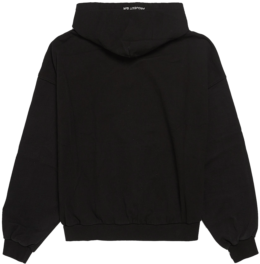 Project G/R 'White Sex' Black Hoodie