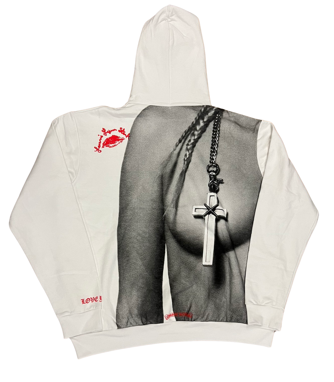 Chrome Hearts 'Mapplethorpe Print' White Hoodie