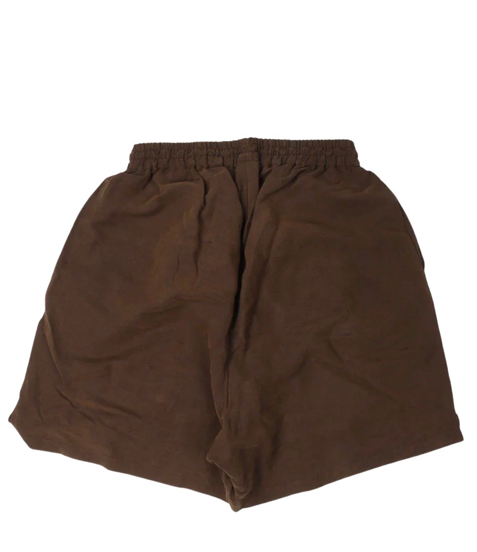 Rhude Embroidered Brown Shorts