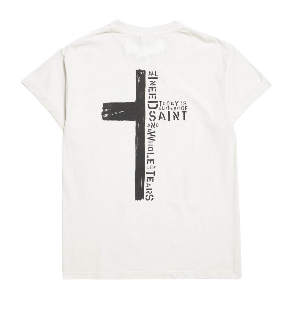 Saint Michael Black Tears Jesus Tee