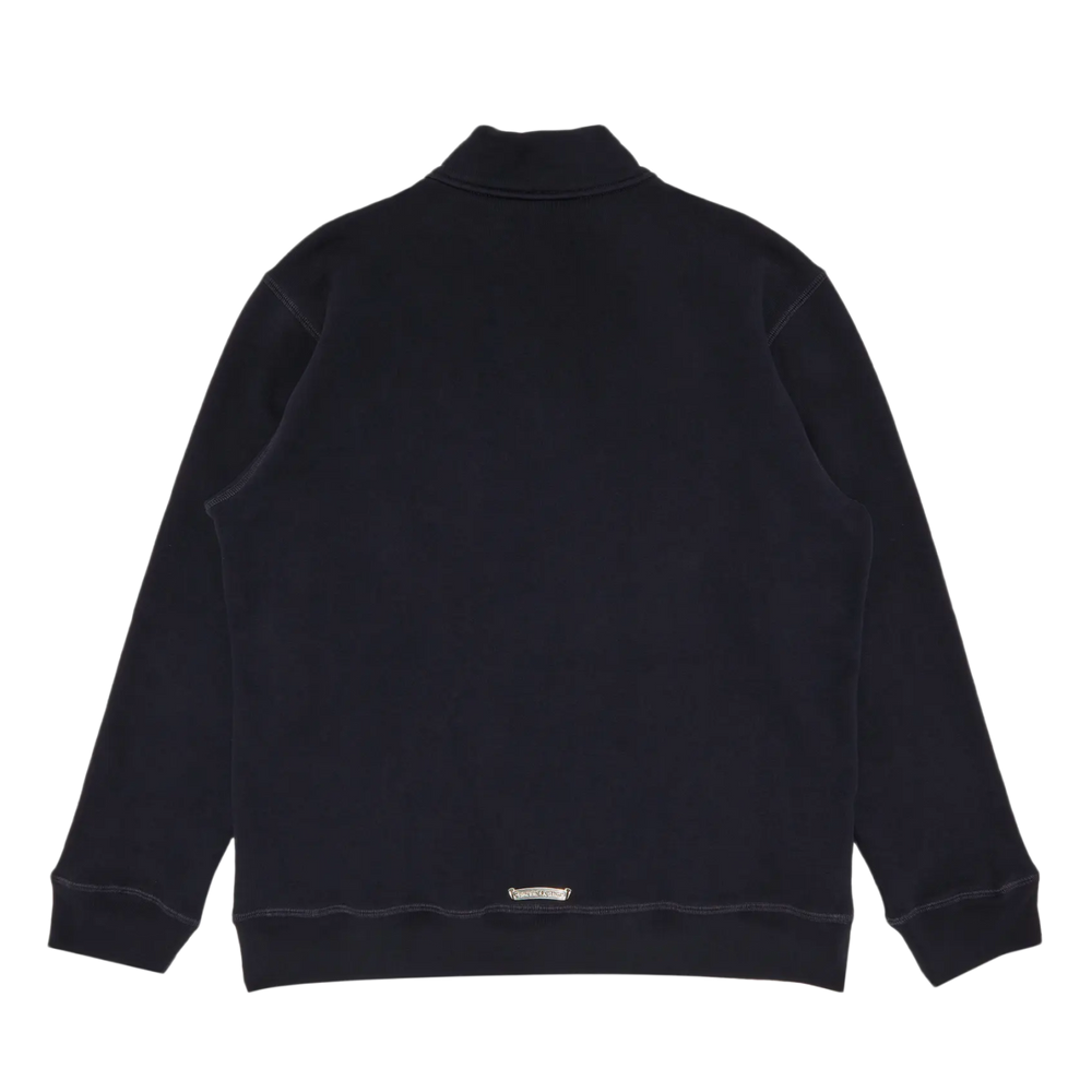Chrome Hearts 'Triple Red Cross Paper Jam' Navy Quarter Zip
