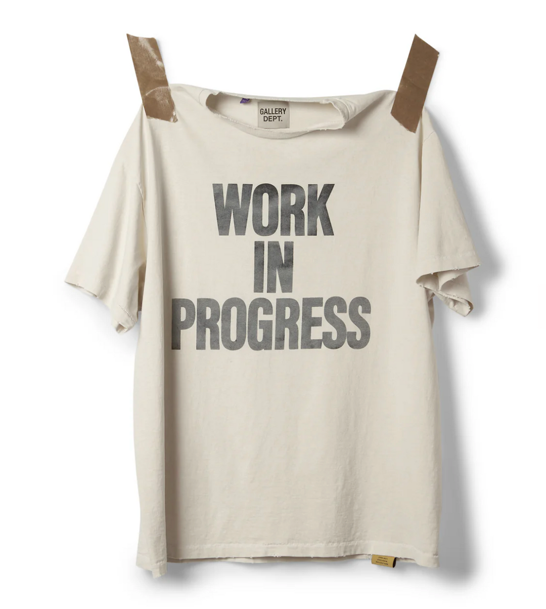 Gallery Dept 'Progress' Cream Tee