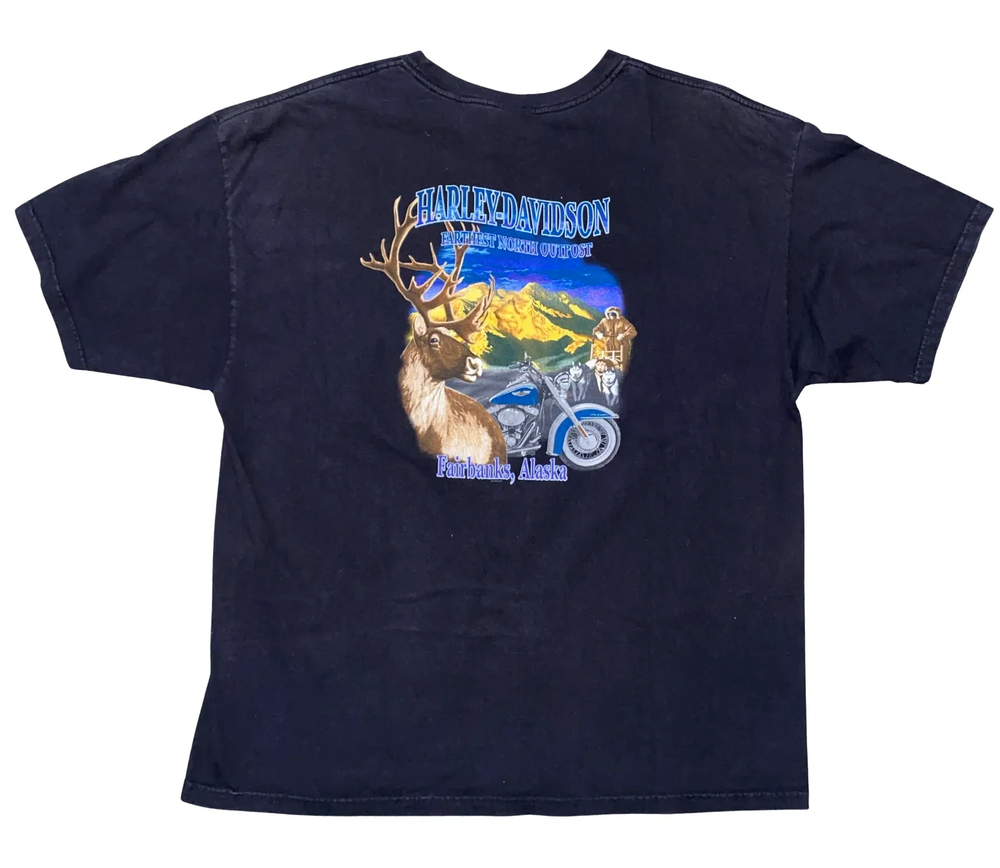 Harley Davidson 'Fairbanks, AK' Vintage Tee