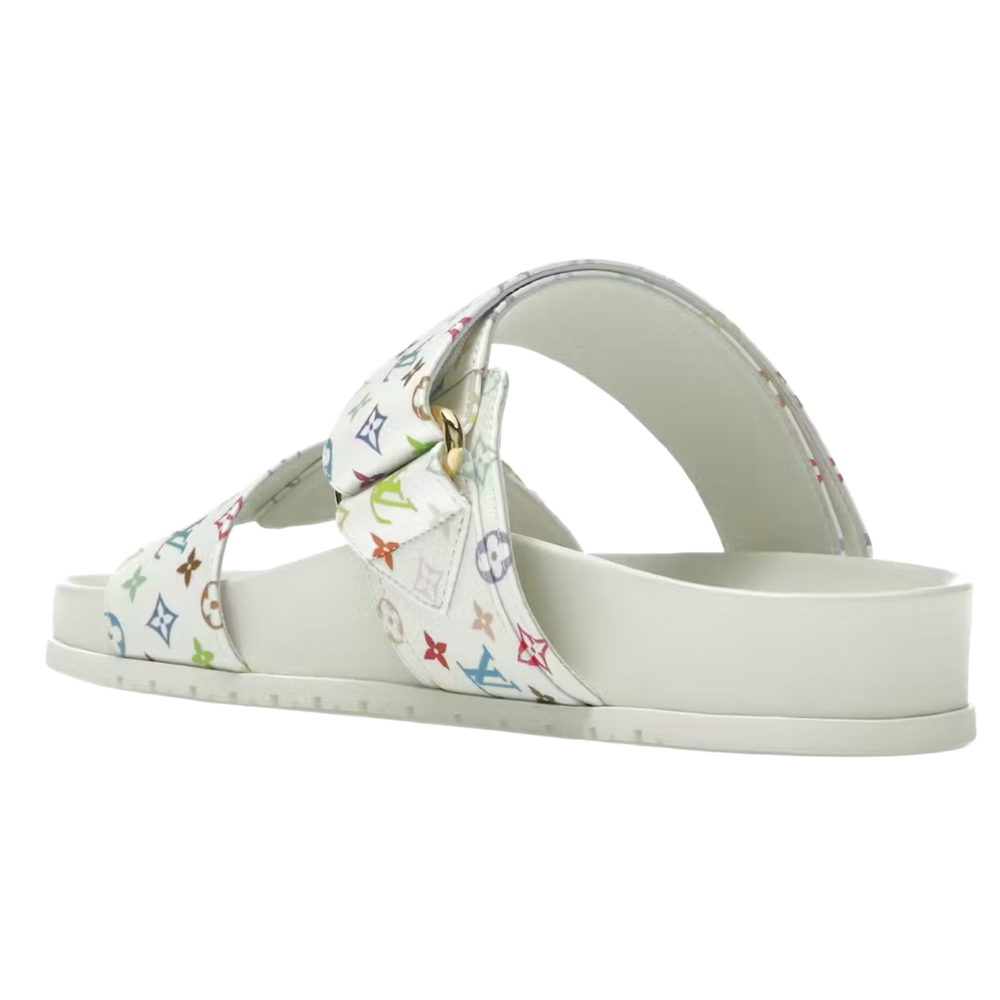 Louis Vuitton x Takashi Murakami 'White' Womens Mule