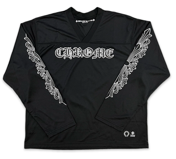 Chrome Hearts 'Black Mesh' Long Sleeve Warm Up Jersey