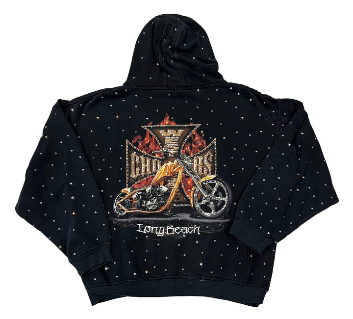West Coast Choppers 'Long Beach' Rhinestone Hoodie