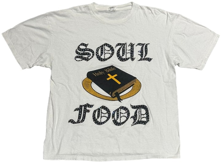 Soul Food 'Bible' Vintage Rhinestone Tee