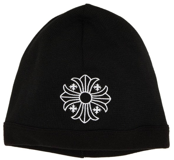 Chrome Hearts Skull Cross Logo Beanie 'Black/White'