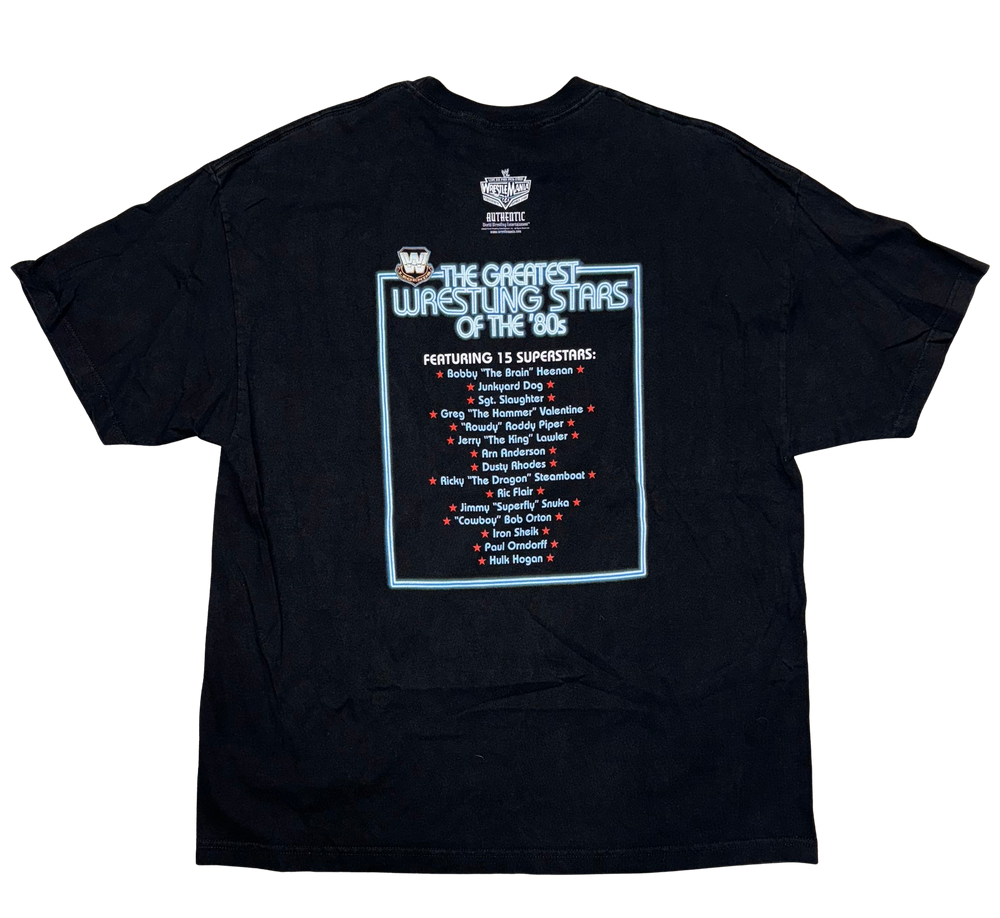 WWE '80s Greatest Stars' Black Vintage Tee