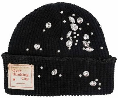 Lemons On Fire 'Crystal' Black Beanie