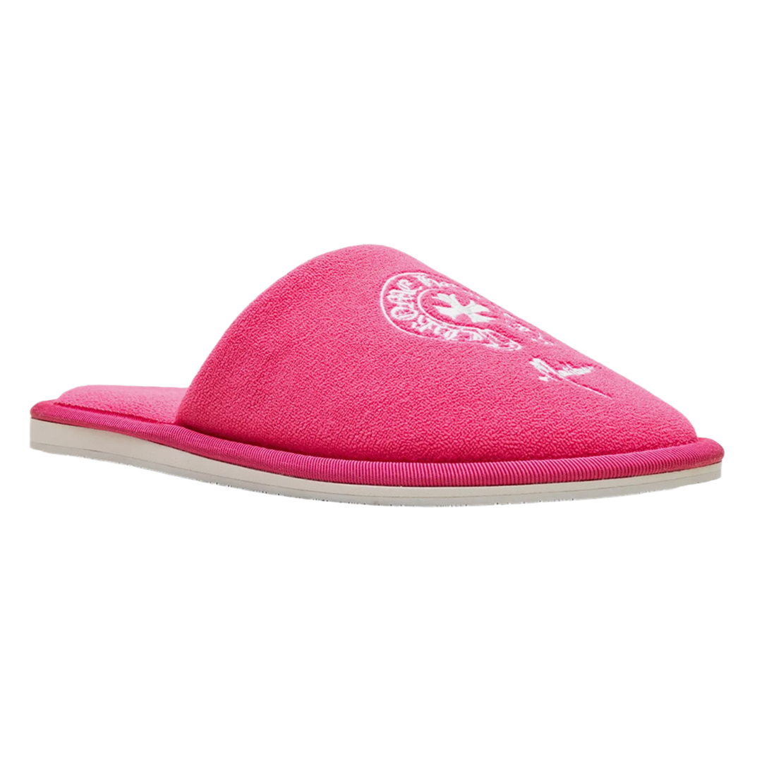 Chrome Hearts 'Pink' Malibu Hotel Slippers