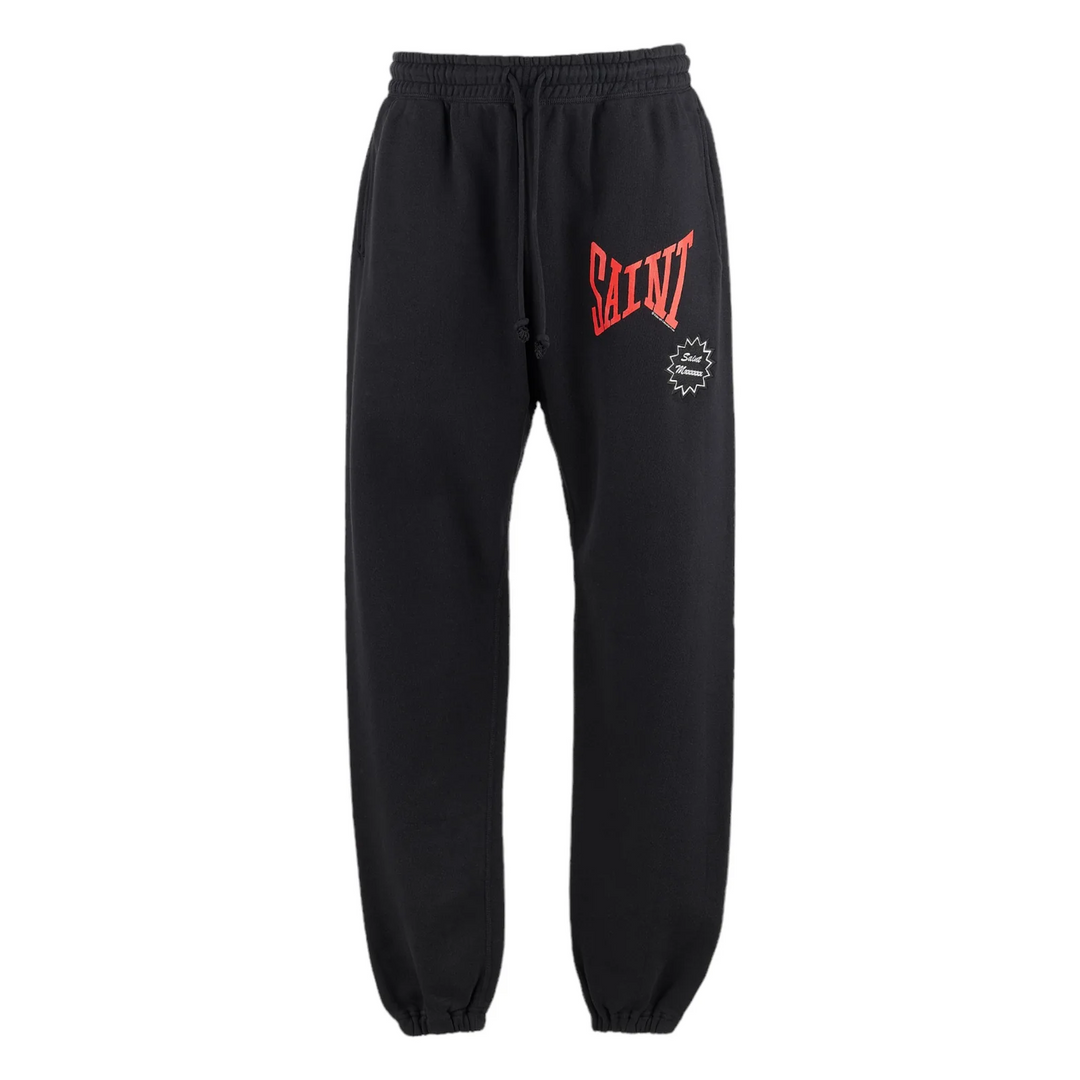 Saint Michael 'MX6' Black Logo Sweatpants