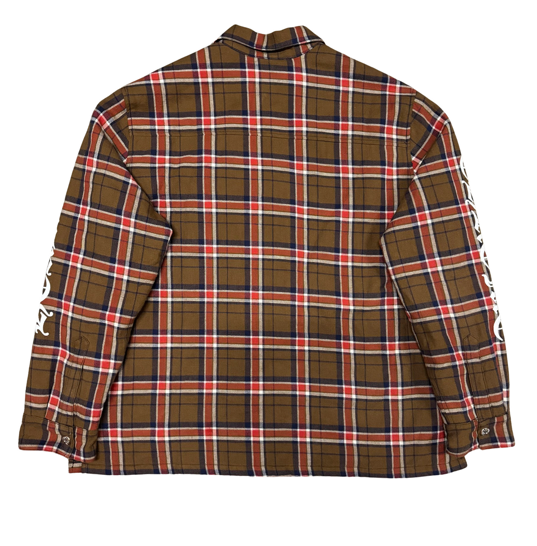 Chrome Hearts 'Brown' Lined Flannel Jacket