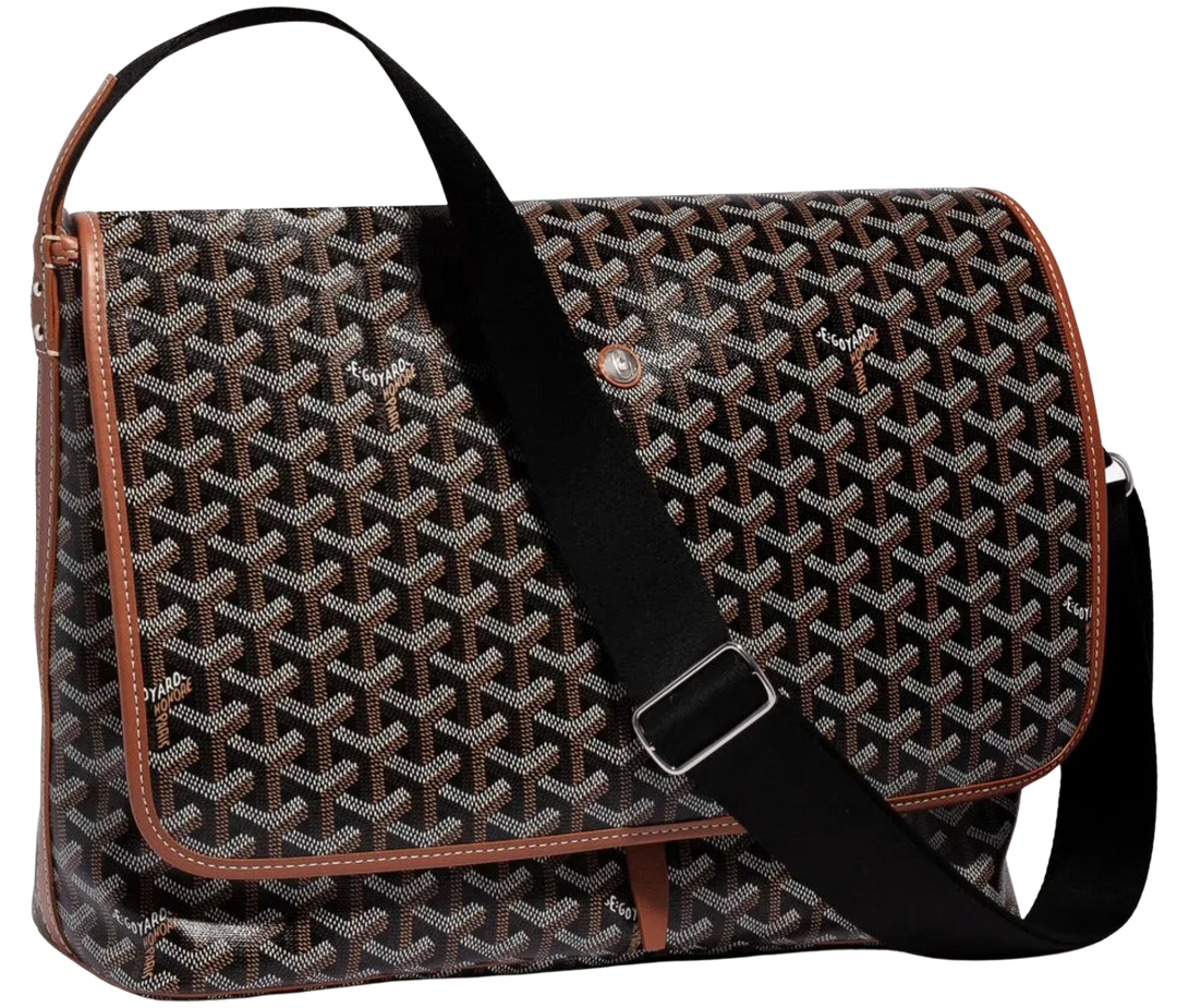 Goyard 'Capetien MM' Black/Tan Messenger Bag